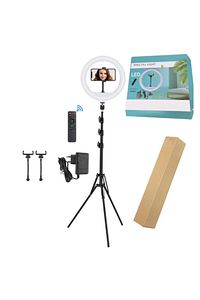 Ring Fill Light Led 10 Inç 2.1 M Beyaz Sarı Işık Halka Tripod ürün fotoğrafı