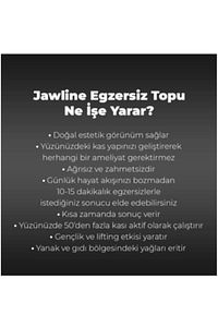 Jawline Çene Egzersiz Topu- Zor Seviye (YENİ) ürün fotoğrafı