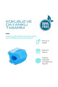 Jawline Exerciser Çene Egzersiz Aleti Jawline Egzersiz Topu ürün fotoğrafı