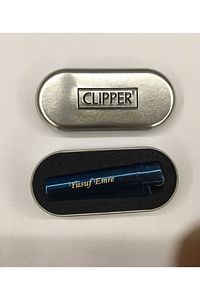 Kişiye Özel Isim Baskılı Kutulu Mavi Renk Clipper Çakmak Isme Özel Kaliteli Clipper Çakmak Gly- 234 ürün fotoğrafı