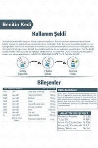 Benitin Kediler Için Tüy Sağlığı Destekleyici Multivitamin Kedi Tüy Dökümü Önleyici Damla Biyotin ürün fotoğrafı