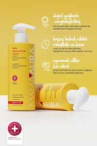 %100 Yenilebilir İçerikli, Nemlendirici Bebek Kremi - Baby Moisturizing Cream 200 ml ürün fotoğrafı