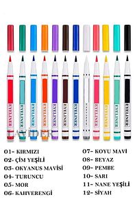 24'LÜ SET 12 Renkli Yüksel Pigment Neon Yağlı Göz Kalemi + 12'li Renkli Eyeliner ürün fotoğrafı