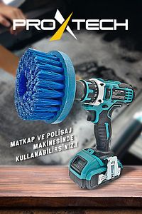 Yüksek Mikron Matkaplara Ve Polisajlara Özel Paspas Koltuk Halı Yıkama Fırçası Bağlantı Hediye ürün fotoğrafı