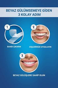 3D White 10 Adet Diş Beyazlatma Bandı Anında Beyazlama (Teeth Whitening Strip) ürün fotoğrafı