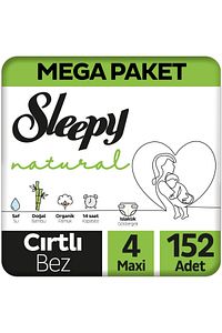 Natural Mega Paket Bebek Bezi 4 Numara Maxi 152 Adet ürün fotoğrafı