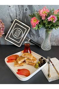 Döküm Grill Ocak Üstü Tost Makinesi ürün fotoğrafı