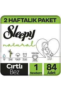 Natural 2 Haftalık Paket Bebek Bezi 1 Numara Yenidoğan 84 Adet ürün fotoğrafı