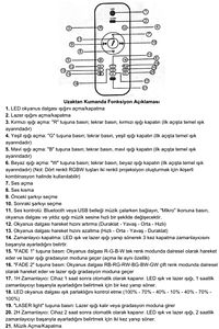 Yıldızlı Projektör Tavan Bulutsu Galaxy Lazer Işıklı Disko Topu Bluetooth Hoparlör Parti Led Lambası ürün fotoğrafı