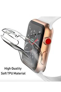 Apple Watch-hk9 Pro Uyumlu 45 Mm Seffaf Silikon 360 Tam Koruma Yumuşak Ekran Koruyucu ürün fotoğrafı
