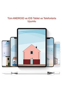 Lenovo Tab M10 Plus Uyumlu Dokunmatik Stylus Kalem Tablet Telefon Için Çizim Ve Yazı Kalemi ürün fotoğrafı