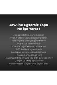 Jawline Exerciser (çene Egzersiz Aleti) | Jawline Egzersiz Topu ürün fotoğrafı