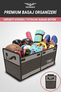 Araç Bagaj Düzenleyici Çanta Organizer Katlanır Bagaj Çantası Oto Içi Eşya Düzenleme ürün fotoğrafı