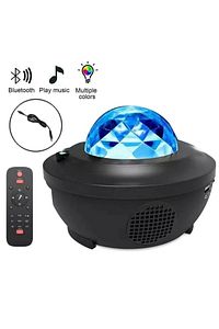 Yıldızlı Projektör Tavan Bulutsu Galaxy Lazer Işıklı Disko Topu Bluetooth Hoparlör Parti Led Lambası ürün fotoğrafı