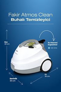 Atmos Clean Çok Fonksiyonlu Buharlı Temizlik Makinası - Buharlı Temizleyici ürün fotoğrafı