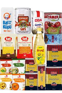 Ramazan paketi kumanya yardım gıda erzak kolisi 17 parça ürün ekonomik paket ürün fotoğrafı