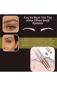 Nano Teknolojisi Yüz Kaş Bıyık Tüy Alma Aleti Epilasyon Traş Makinası ürün fotoğrafı