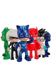 Pj Masks  Catboy Owlette Gekko 6'lı 10 Parça Oyun Seti ürün fotoğrafı