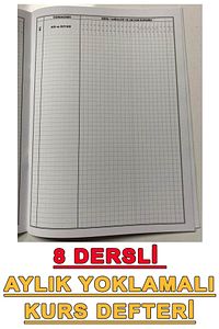Kurs Defteri 8 Dersli ürün fotoğrafı