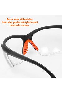 Bisiklet Güneş Gözlüğü Koruyucu Bisikletçi Gözlük S600 Şeffaf ürün fotoğrafı
