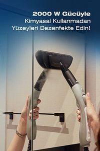 Atmos Clean Çok Fonksiyonlu Buharlı Temizlik Makinası - Buharlı Temizleyici ürün fotoğrafı
