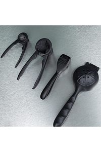 Home Chefstar Siyah Döküm+limon+sıkacağı+sarımsak Ezici Ceviz Kıracağı Fındık Kıracağı 4'lü Set ürün fotoğrafı