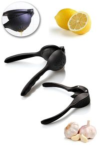 Home Chefstar Siyah Döküm+limon+sıkacağı+sarımsak Ezici Ceviz Kıracağı Fındık Kıracağı 4'lü Set ürün fotoğrafı