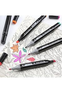 60’lı Çift Taraflı Art Marker Kalem Seti Çanta ürün fotoğrafı