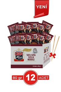 Tatlı Soya Soslu Noodle 80 Gr 12'li Paket ürün fotoğrafı