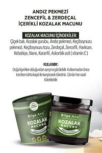 Kozalak Macunu - Glikoz Içermeyen Andız Pekmezi - Zencefil -zerdeçal Ve C Vitaminli Kozalak Macunu ürün fotoğrafı