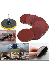 42 Parça 115 Mm Cırt Zımpara Seti + Matkap Aparatı ürün fotoğrafı