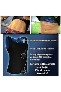 Sauna Etkili Terleten Zayıflatan Termal Tayt Atlet Takım ürün fotoğrafı