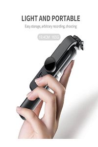 Led Işıklı Tripod Standı, Kablosuz, youtube Bluetooth Uzaktan Kumandalı, Selfie Çubuğu ürün fotoğrafı