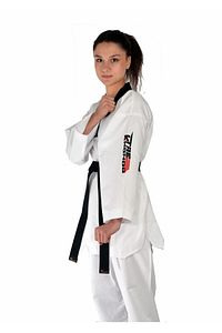 Fitilli Siyah Yaka Taekwondo Elbisesi ürün fotoğrafı