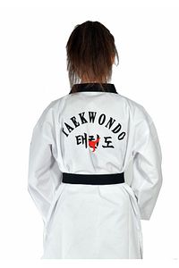 Fitilli Siyah Yaka Taekwondo Elbisesi ürün fotoğrafı