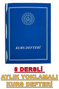 Kurs Defteri 8 Dersli ürün fotoğrafı