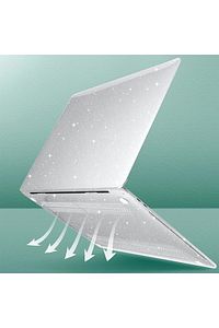 Apple Macbook Air 13.3 M1 2020 Simli Parlak Crystal 360 Derece Tam Korumalı Kılıf A2337/a1932/a2179 ürün fotoğrafı