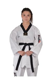 Fitilli Siyah Yaka Taekwondo Elbisesi ürün fotoğrafı
