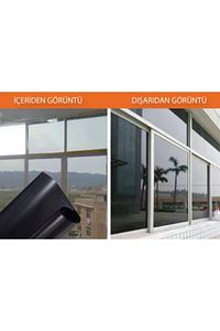 Çizilmez Amerikan Siyah Cam Filmi - Koyu Ton - 50cm X 6m ürün fotoğrafı