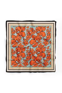 Kadın Çiçek Desenli Fular Bandana ürün fotoğrafı
