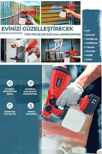 Çift Akülü Şarjlı Boya Makinesi ürün fotoğrafı