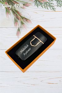 Kişiye Özel Isim Baskılı Çakmak Dokunmatik Parmak Izli Usb Şarjlı Elektronik Kutulu Gly-202 ürün fotoğrafı