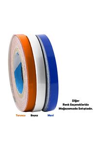 Yapışkanlı Neon Bisiklet Motosiklet Araba Jant Bandı 7 mm X 7 metre Mavi Reflektif Parlayan Bant ürün fotoğrafı