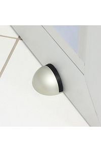 Yarımay Yapışkanlı Kapı Kolu Stoperi Tamponu Metal Kapı Stopu Durdurucu Tutucu Tutacağı Gri ürün fotoğrafı
