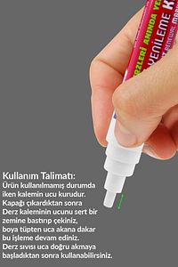 Fayans Derz Dolgusu Boyama Boyası Kalemi Beyaz Hızlı Kuruyan Su Bazlı Kokusuz Kalıcı Yenileme ürün fotoğrafı