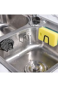 Sünger Tutucu Lavabo Için 2li Set Siyah ürün fotoğrafı