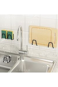 Sünger Tutucu Lavabo Için 2li Set Siyah ürün fotoğrafı