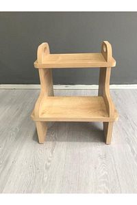 Mdf Basamak Tabure Çocuk Bebek Banyo Wc Lavabo Merdiven Yükseltici ürün fotoğrafı