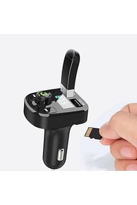 Araç Fm Transmitter Bluetooth 5.0 Usb Sd Card Müzik Oto Aksesuar ürün fotoğrafı