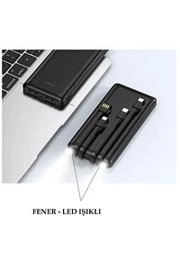 TRM-1011 Siyah Özellikli 4 Çıkışlı 10.000 Mah Powerbank ürün fotoğrafı